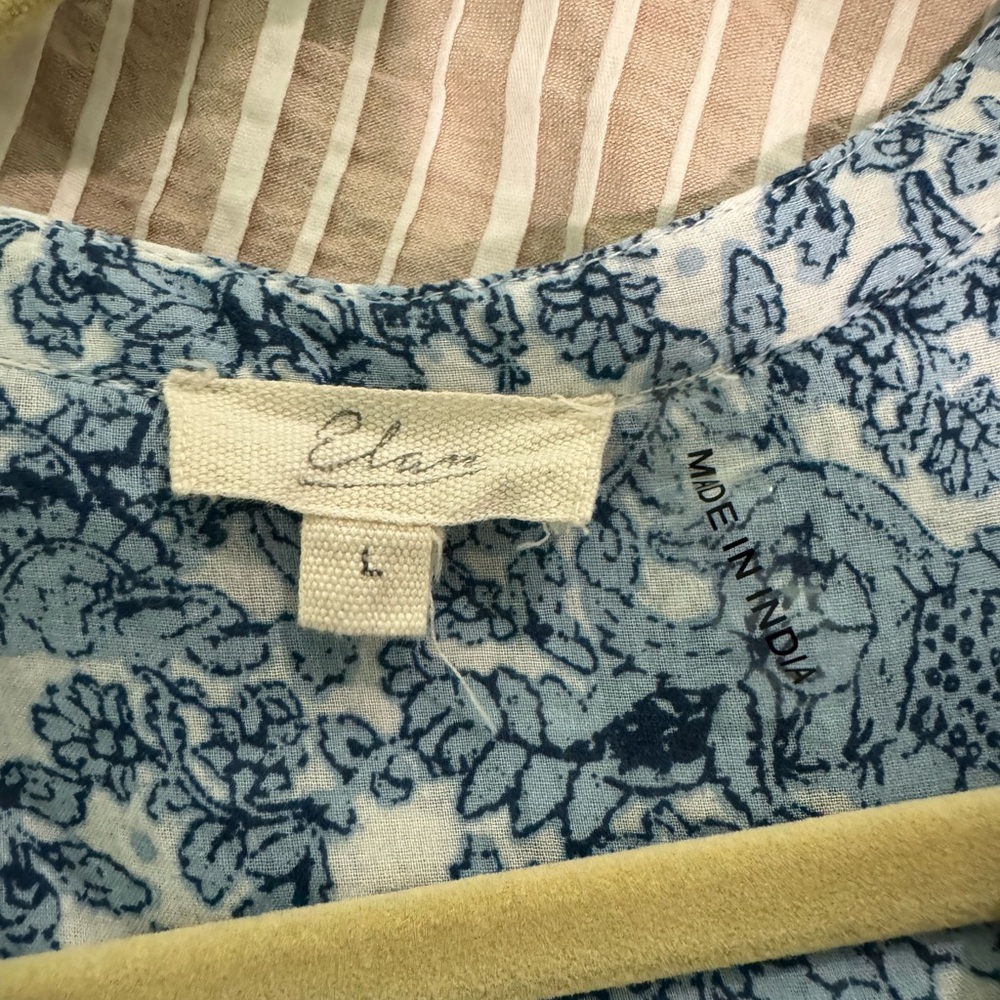 Elan Blue Floral Maxi Dress - Picture 3 of 5